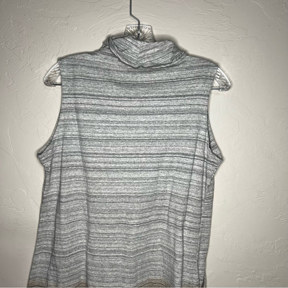 Neon Buddha Bali Gray Brown Ombre Cowl Neck Tunic Top - Picture 9 of 10